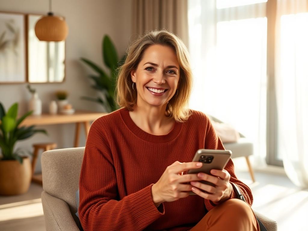 A confident patient feeling at ease with her care plan